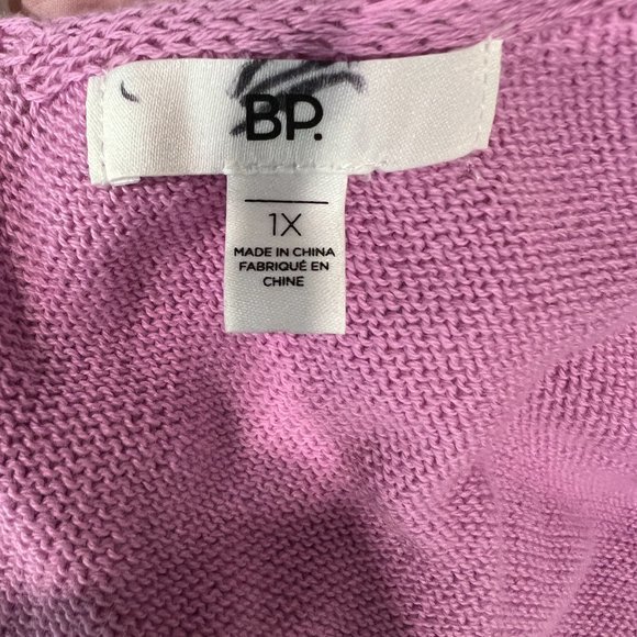 NWOT BP Plus Size Women's Everyday‎ Purple Sweater Tank (1X) - Picture 7 of 10